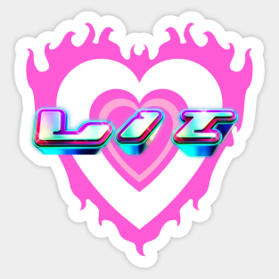 Lit y2k design vaporwave vibe Sticker